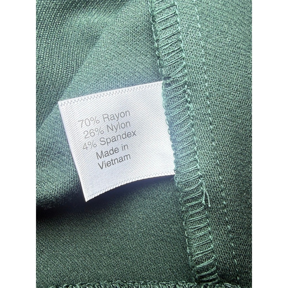 Lane Bryant Dark Green Peplum Zip Front Jacket Plus Size 18 - Picture 9 of 9